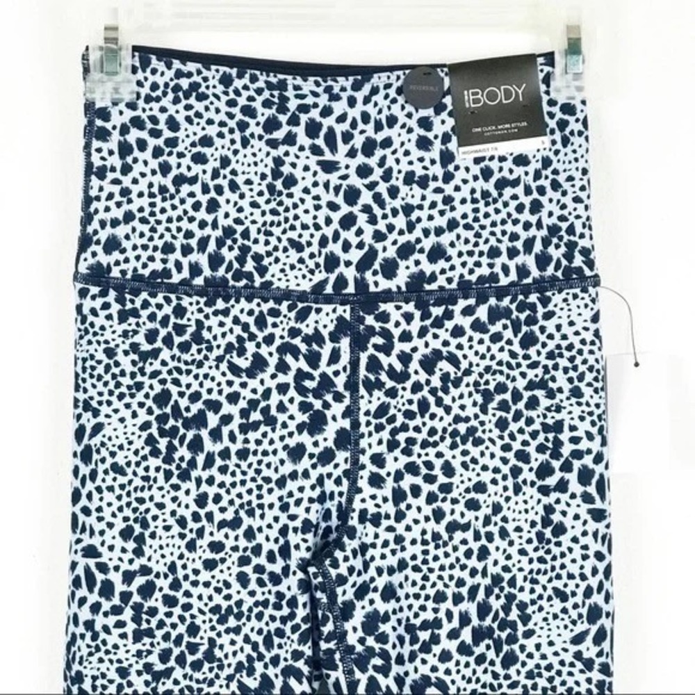 Cotton On Body High Waist Leopard‎ Leggings S Reversible 7/8 Athleisure - Picture 8 of 15
